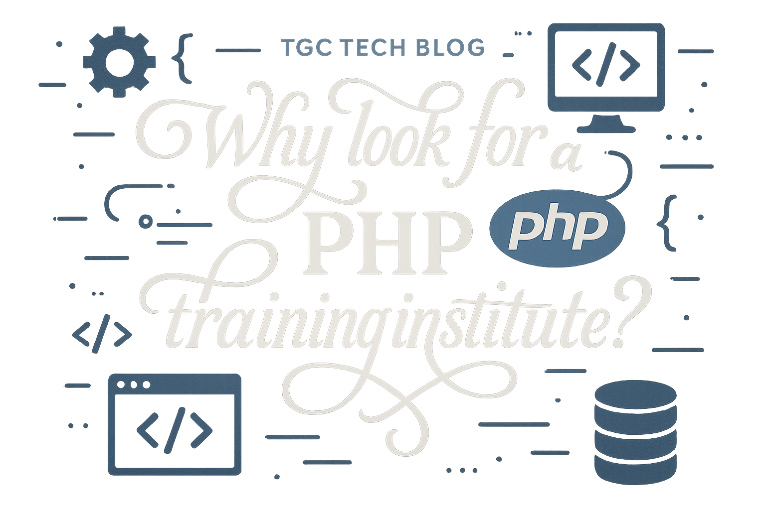 Why look for PHP training institute?